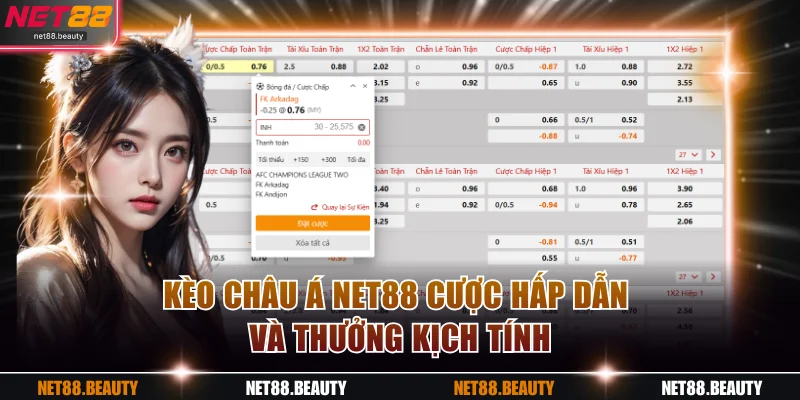 Kèo châu Á NET88